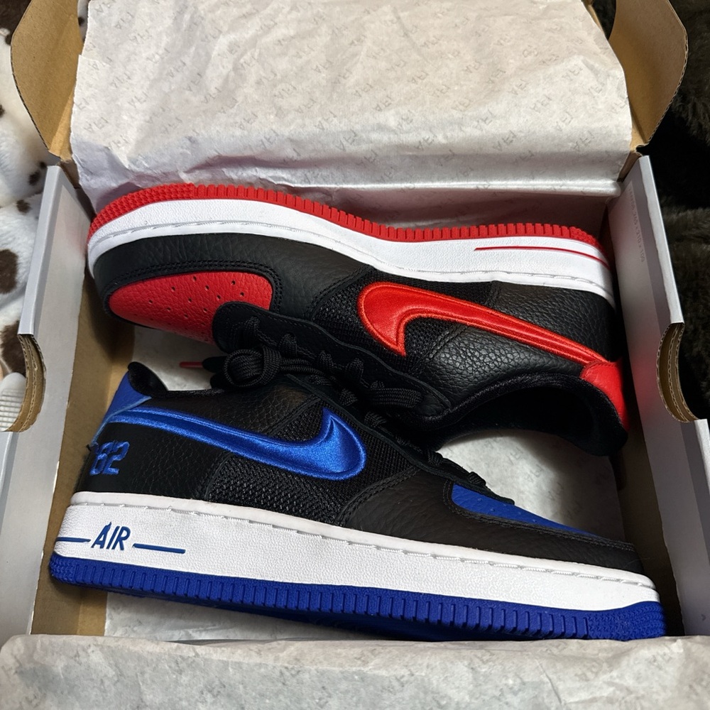 Nike Kids Sneakers - Black, Red, and Blue
